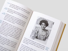 Detaillierte Innenansicht von Melting Point mit abgebildetem Photo einer Schauspielerin