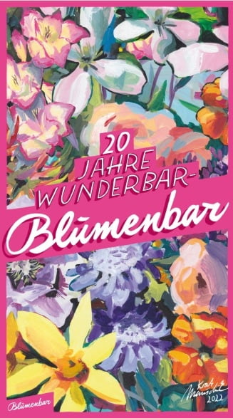 Blumenbar Jubiläumsposter