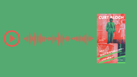 Cover Das Unterwasser-Cabaret auf grünem Hintergrund, daneben eine Wiedergabe-Grafik