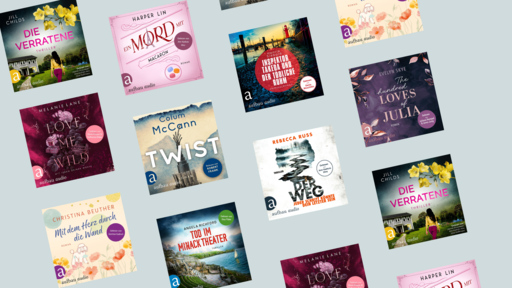 Diverse Hörbuch-Covers zum Thema Sommer 2025