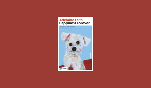 Cover von Adelaide Faith, Happiness Forever auf ziegelrotem Hintergrund