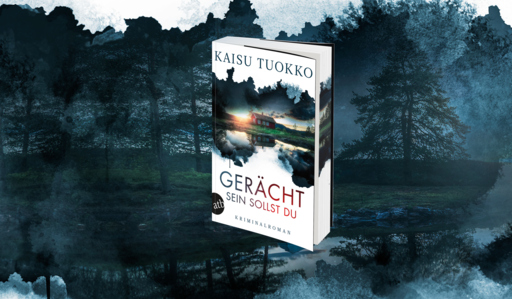 Packshit von Kaisu Tuokko, Gerecht sollst du sein, im Hintegrund eine düstere Landschaft in dunkelblau.