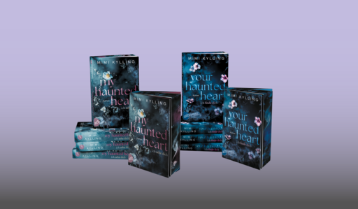 Banner mit mehreren Bücher (My Haunted Heart und Your Haunted Heart) i