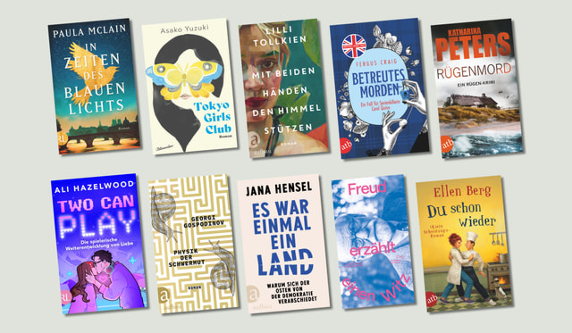 Banner mit 10 Covers aus dem Frühjahrsprogramm 2026