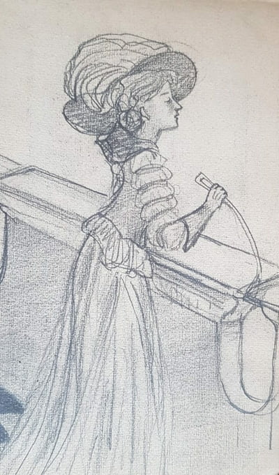 Ursula Dehmel, Skizze