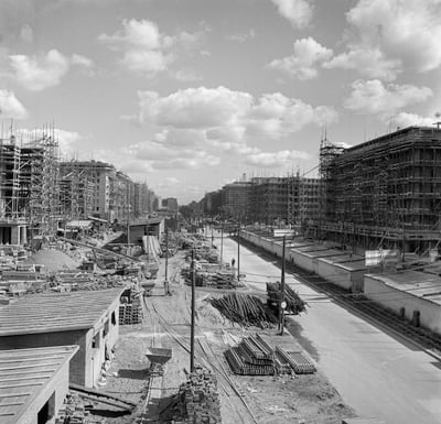 Großbaustelle Stalinallee