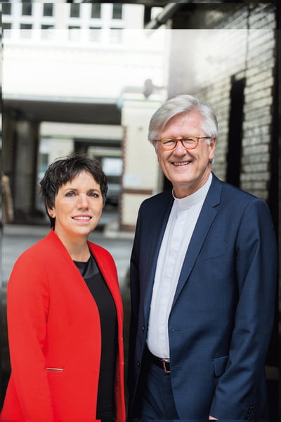 Porträtfoto Margot Käßmann und Heinrich Bedford-Strohm