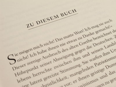 Goethe und seine lieben Deutschen