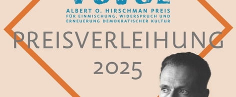 Logo der Preisverleihung des VOICE Albert O. Hirschman Preis 2025