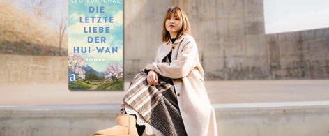 Banner mit Porträt von Seo Eun-chae und Cover von Die letzte Liebe der Hui-wan