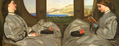 Augustus Leopold Egg_ The Travelling Companions. Ölgemälde zweier reisender Frauen