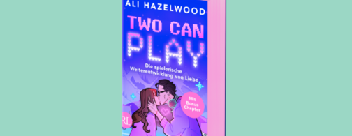 Grafik mit Packshot von Ali Hazelwood, Two Can Play