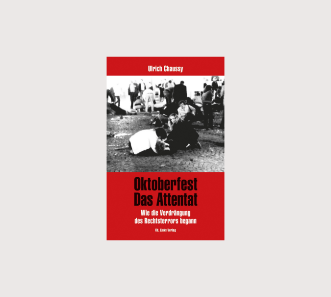 Banner mit Cover von Ulrich Chaussy, Oktoberfest