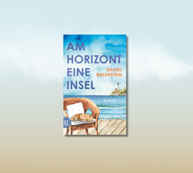 Banner mit Cover von Daniel Bielenstein, Am Horizont eine Insel