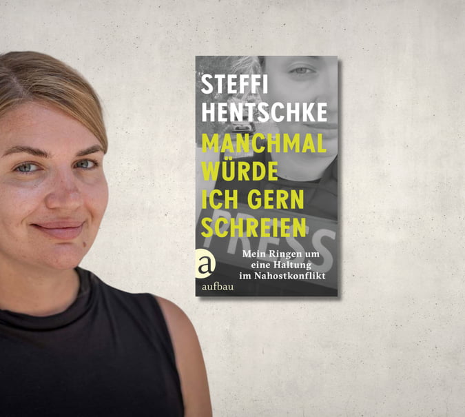 banner mit Porträt von steffi Hentschke und Cover von Manchmal würde ich gern schreien