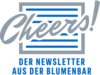 Logo Blumenbar Newsletter grau blau