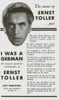 Werbeanzeige für die amerikanische Ausgabe von »Eine Jugend in Deutschland« bei William Morrow and Company, New York, 1934
