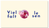 Jubiläumslogo 80 Jahre Aufbau Verlage mit Schrift: "Vielfalt Lesen"
