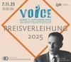 Logo der Preisverleihung des VOICE Albert O. Hirschman Preis 2025